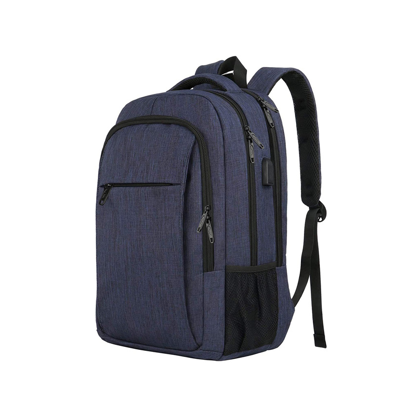 Laptop-Rucksack f&uuml;r Reisen, Wandern, Business Anti-Diebstahl Schlanker, langlebiger Laptop-Rucksack mit USB-Ladeanschluss Wasser