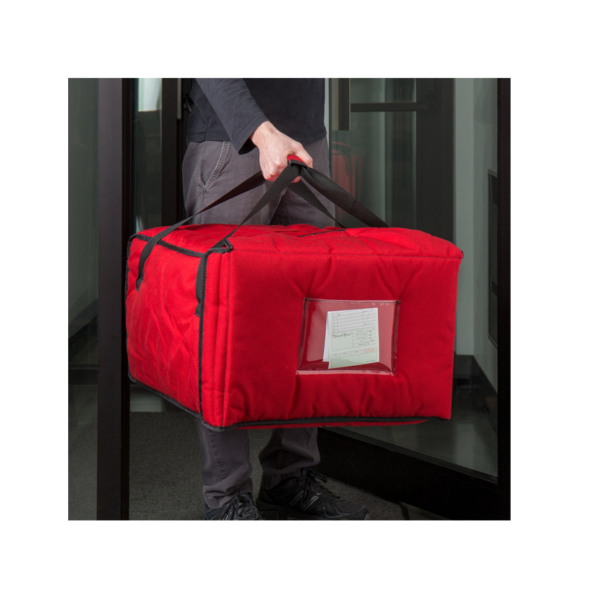 Большая сумка для доставки еды Изолированная сумка для пиццы Горячая холодная упаковка