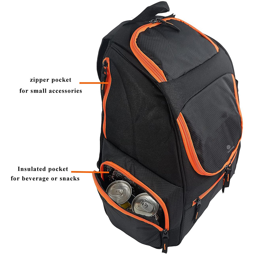 Рюкзак для фрисби-гольфа с вместимостью дисков 18+ ​​Легкие диски Сумка для гольфа