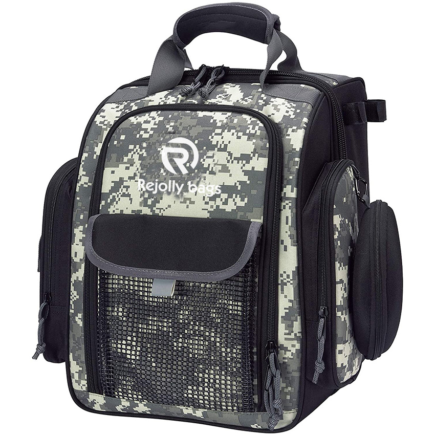 Wasserdichte Tasche mit Stangen-Wasserflaschenhalter f&uuml;r Outdoor Camping Wandern Angelausr&uuml;stung Tasche