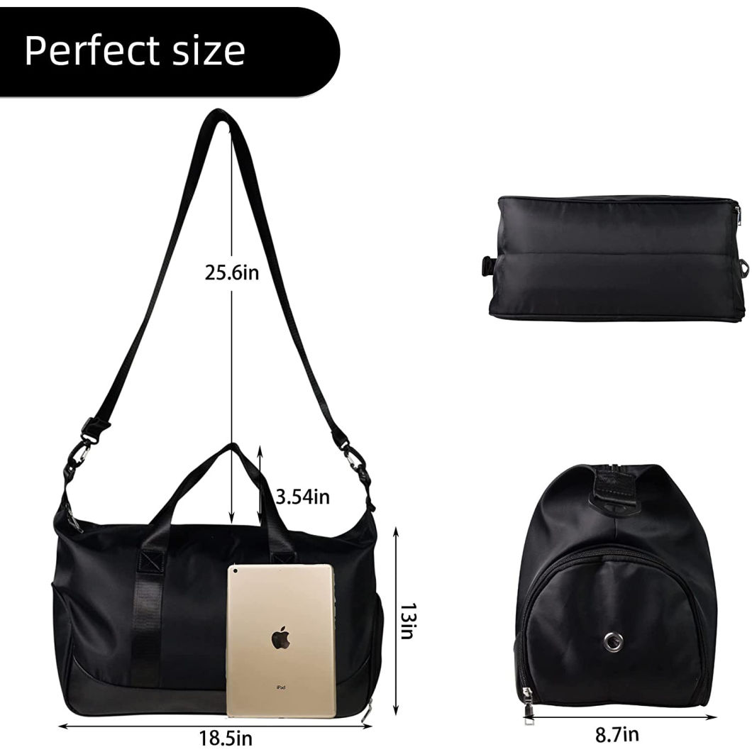 Fitness-Sporttasche mit Schuhf&auml;chern, wasserdicht, f&uuml;r Sport, Reisen, Yoga, Kurzurlaub, leichte Schwimmtasche