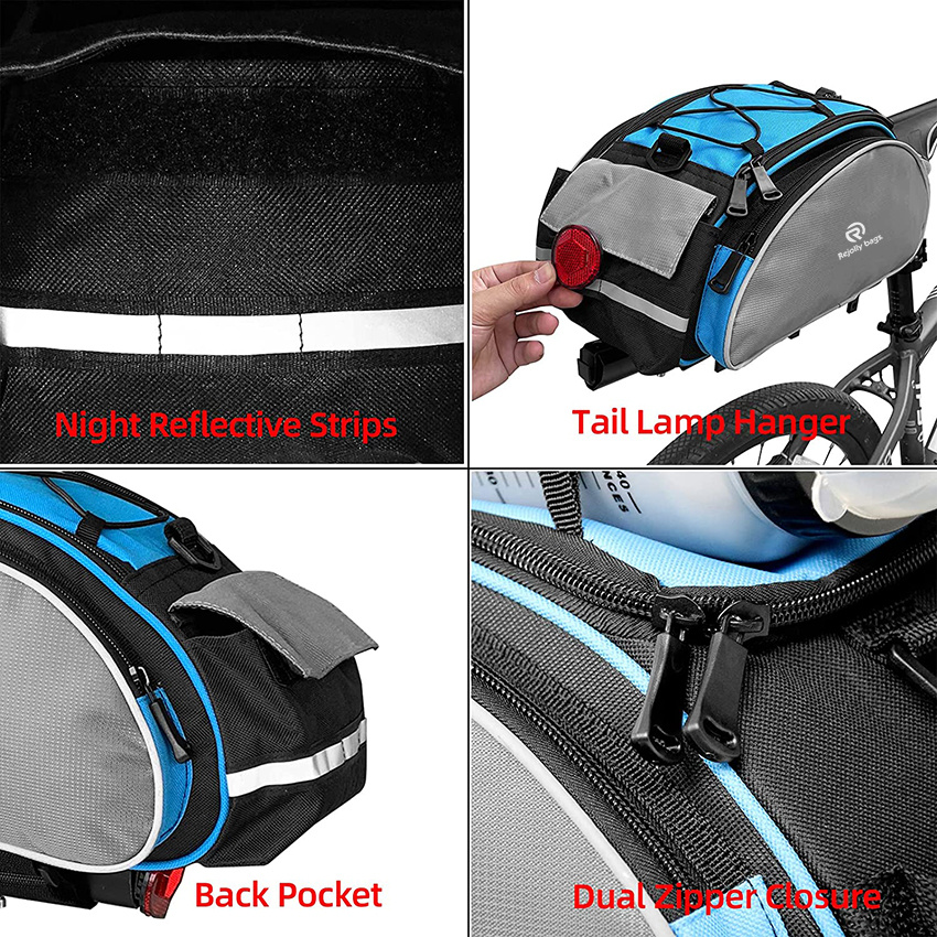 Multifunktionale Fahrrad-R&uuml;cksitztasche Fahrradtr&auml;ger-Sitztasche Kofferraumtasche R&uuml;cksitztasche Handtaschen-Schulter-Fahrradtasche