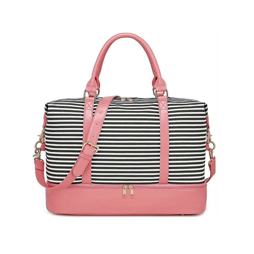 Damen Reisetasche mit Schuhfach Aufbewahrungstasche Gep&auml;cktaschen