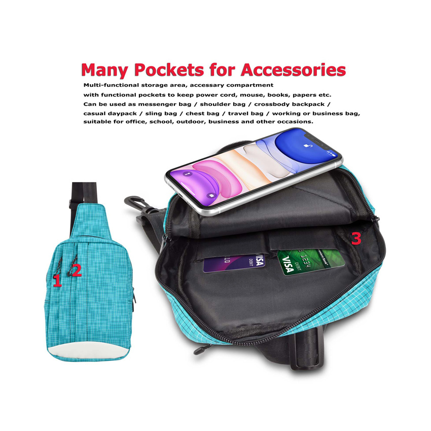 Рюкзак на лямках, многофункциональная сумка через плечо Sling Chest Pack Travel Daypack