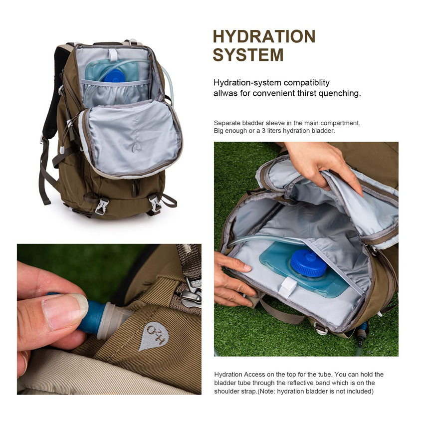 Reisegep&auml;cktasche Langlebiger wasserdichter Rucksack Outdoor Camping Bergsteigen Rucksack