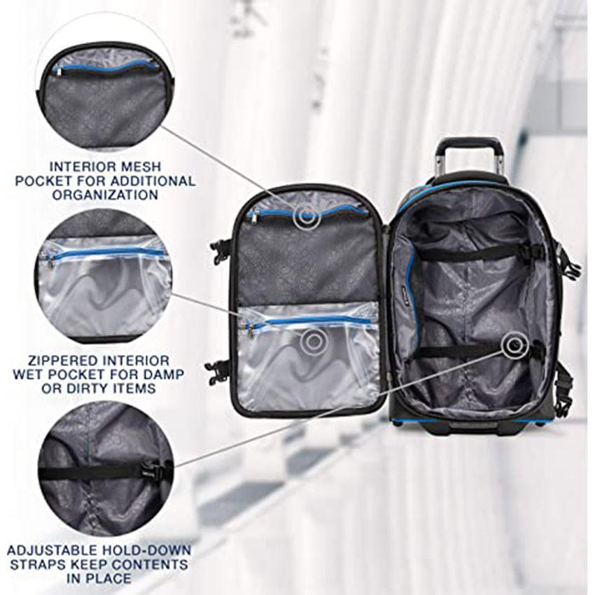 Багаж оптом с водоотталкивающим покрытием для деловой сумки на роликах