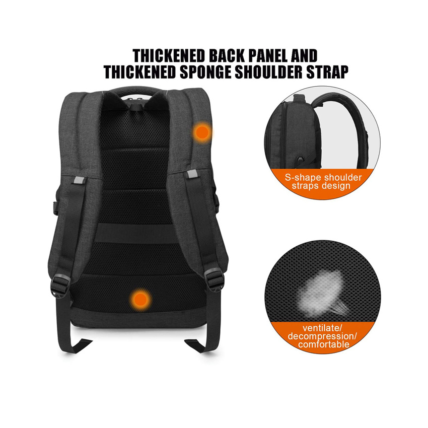 Gro&szlig;handel Laptoptaschen Rucksack f&uuml;r Herren USB Lade Wasserdichter Business Laptop Rucksack