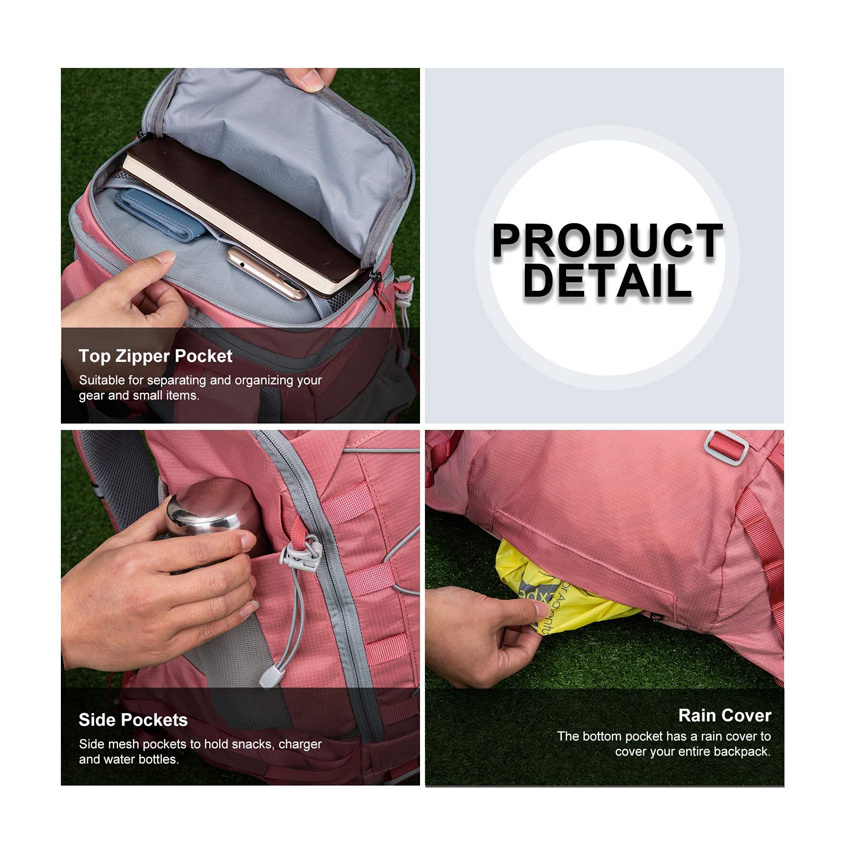 Frau Fahrrad Zubeh&ouml;r Taschen Mode und langlebig Outdoor Reisetasche Rosa Wanderrucksack