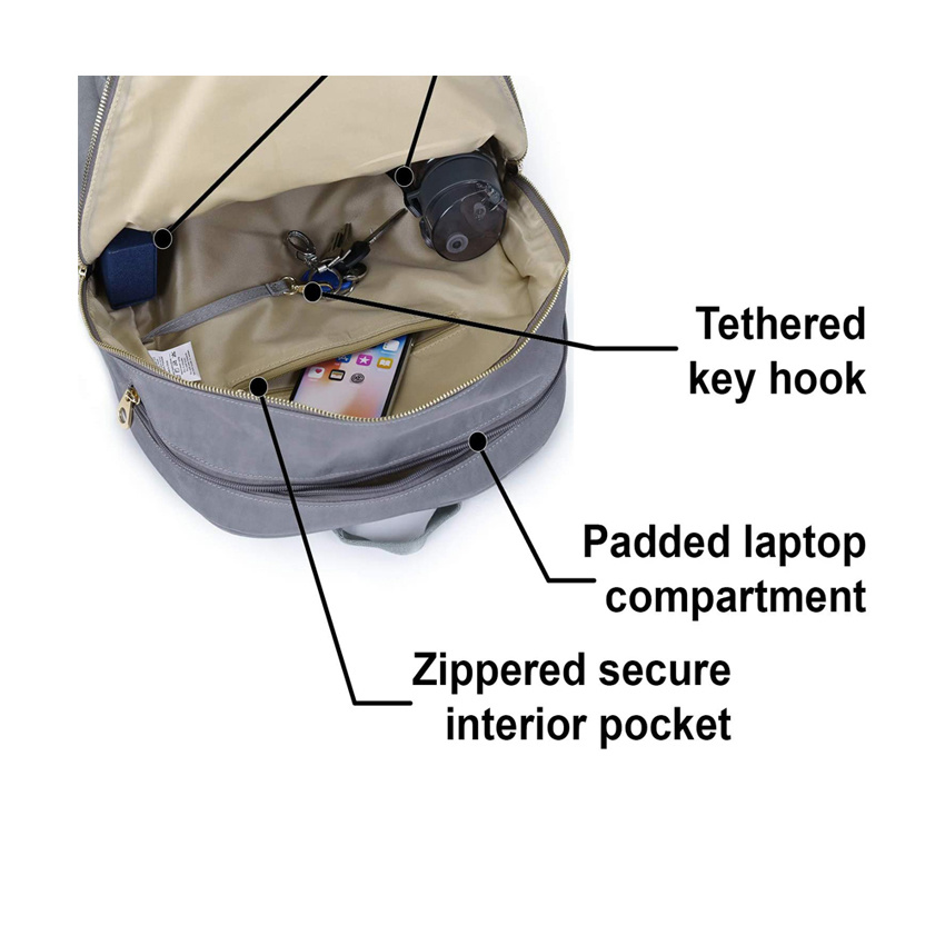 Mode Gro&szlig;handel Rucks&auml;cke Reine Farbe College Schultaschen Nylon Weicher Hochleistungs-Laptop-Rucksack